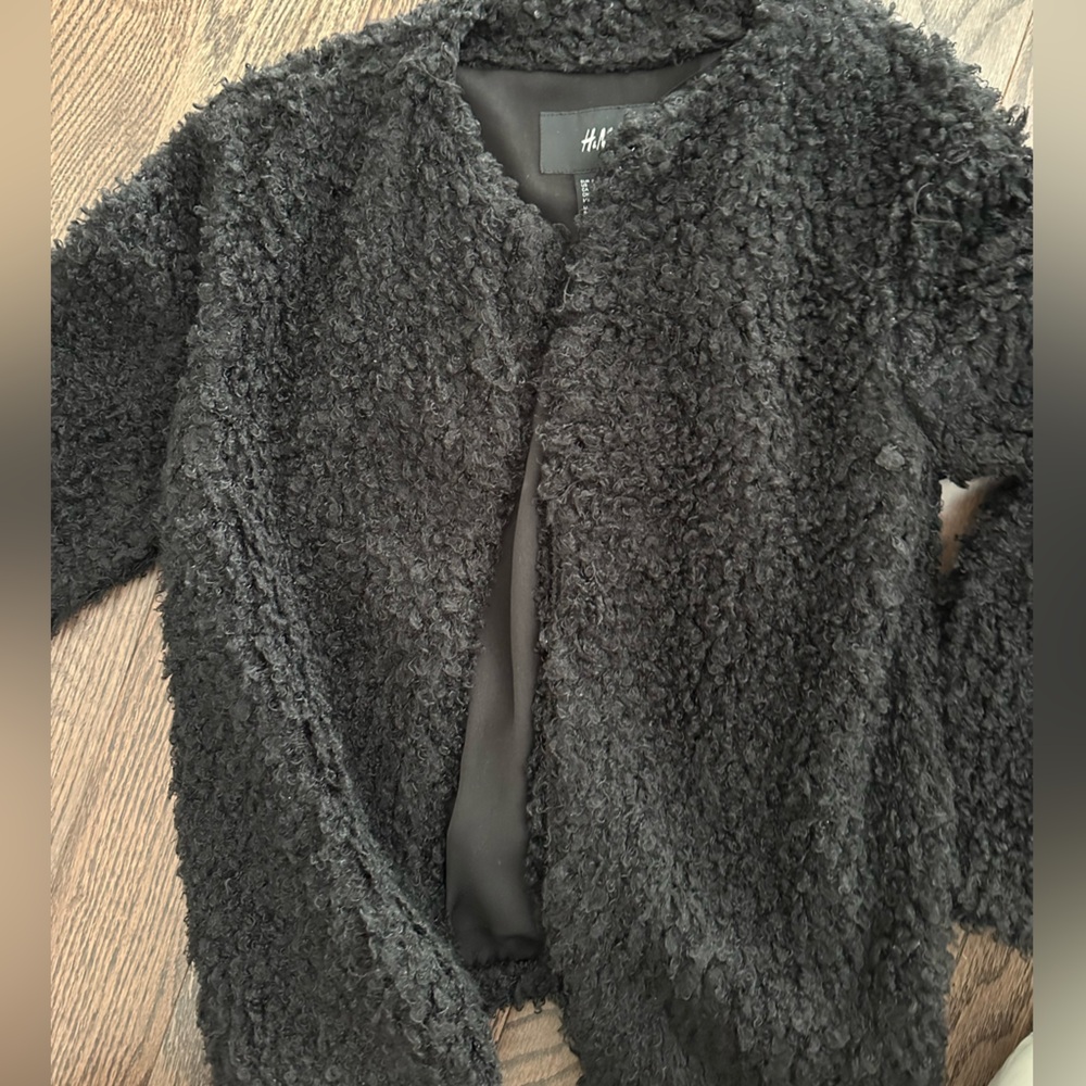 Fuzzy black jacket